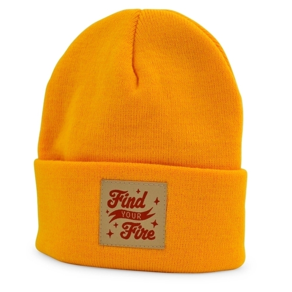 Find Your Fire Yellow Beanie Hat - Picture 1 of 2